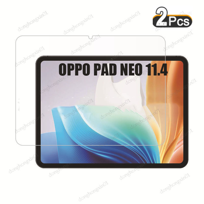 ฟิล์มกระจกนิรภัยกันรอยหน้าจอ HD 9H กันรอยขีดข่วน สําหรับ OPPO Pad Neo 11.4 2024 OPD2302 OPD2303 2 ชิ้น
