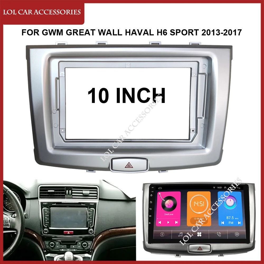EZ-10 นิ้วสําหรับ GWM Great Wall Haval H6 กีฬา 2013-2017 รถวิทยุสเตอริโอ 2 Din หัวหน่วย Android MP5 