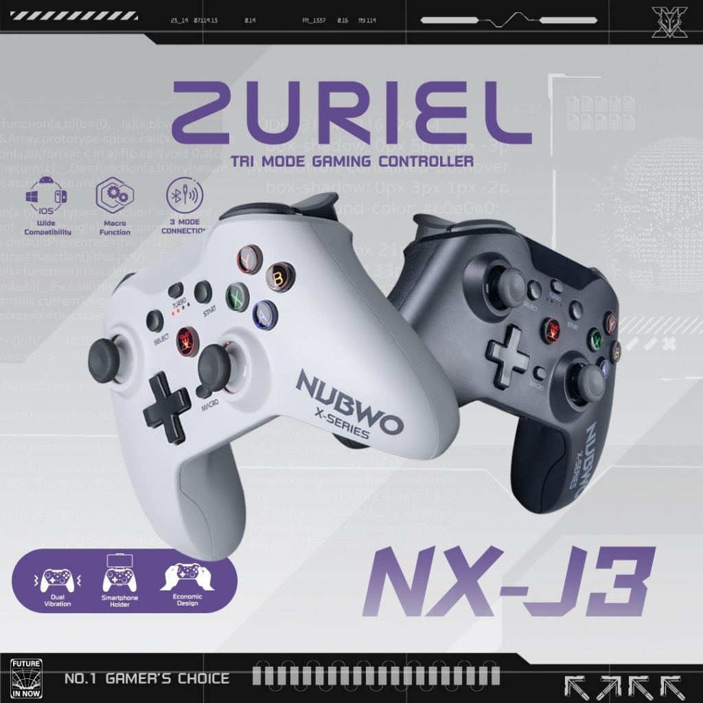 NUBWO NX-J3 Tri-Mode รองรับการใช้งานกับระบบ Windows และ Nintendo Switch เชื่อมต่อได้ 3 รูปแบบ