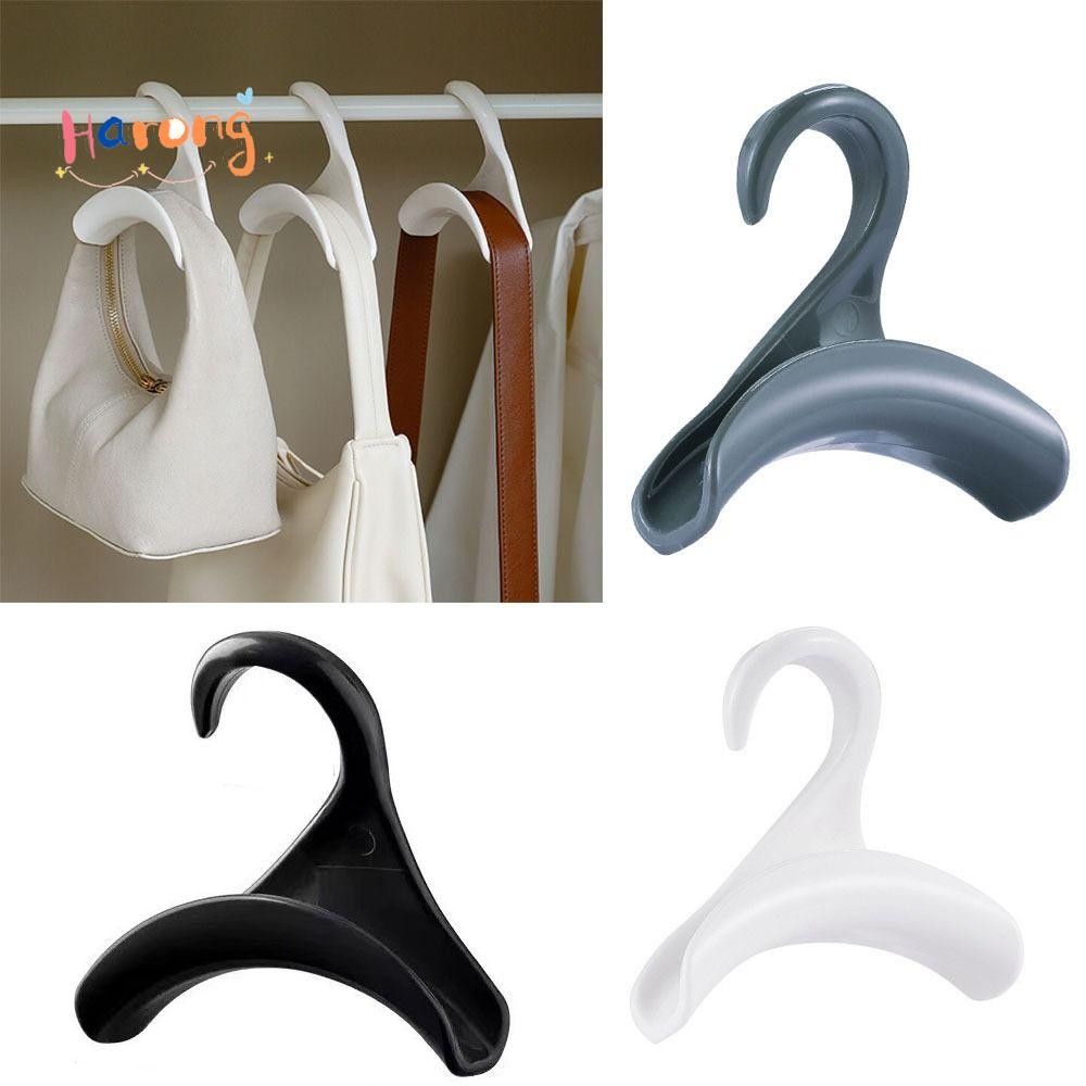 แฮง กระเป๋าถือกระเป๋าตะขอแขวน,ชั้นเก็บแขวนพลาสติกป้องกันความเสียหาย,ตู้เสื้อผ้ามัลติฟังก์ชั่ก้านแขวนตะขอตู้เสื้อผ้า