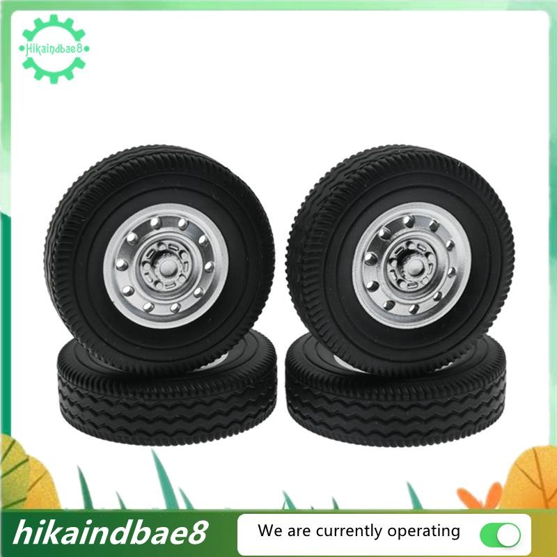 [hIkAi] 4 ชิ้นล้อยาง Tyre สําหรับ WPL D12 Mini 1/16 RC Drift รถบรรทุกอะไหล่รถอุปกรณ์เสริม