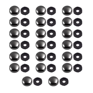 Cam 20 ชิ้นตกแต่งสกรูฝาครอบกระจกสกรูฝาครอบหมวก Fastener Enduring