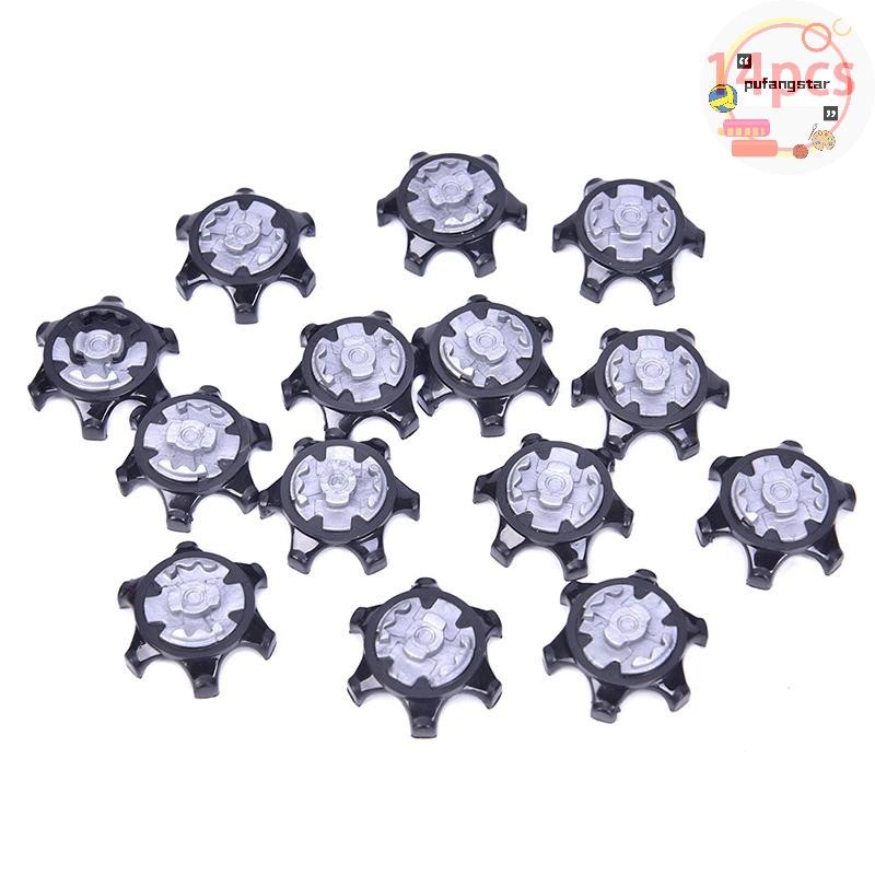 Pufangstar 14 ชิ้น/ล็อต Golf Spikes Fast Twist รองเท้า Spikes เปลี่ยนชุดรองเท้ากอล์ฟอะไหล่
 ไทย