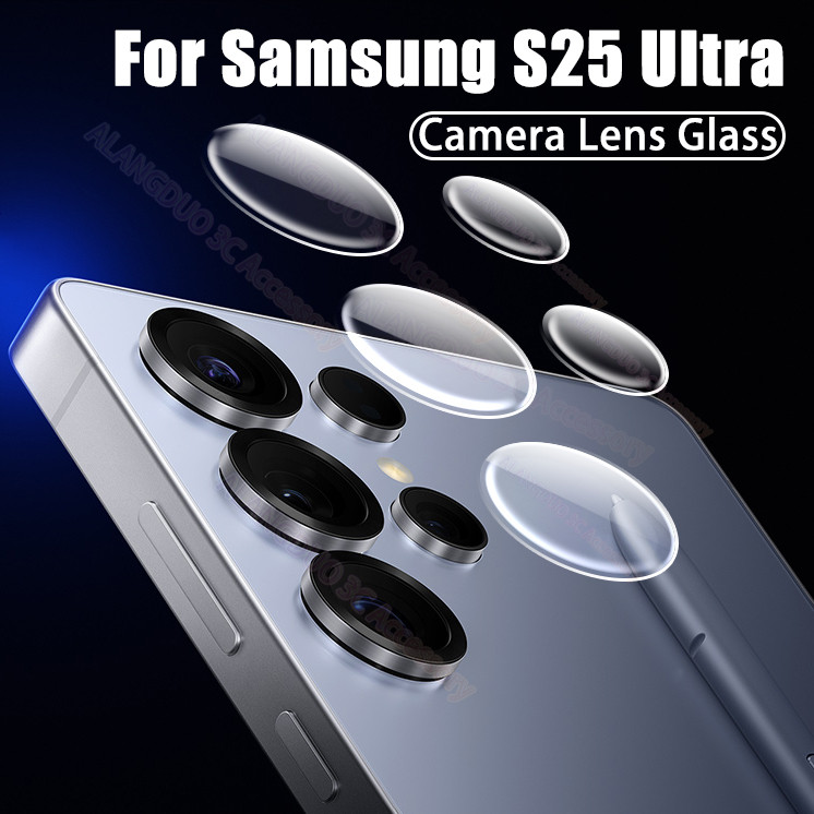 SAMSUNG ตัวป้องกันเลนส์กล้องสําหรับSamsung Galaxy S26 S25 S24 S23 S22 S21 Ultra FE Plus S25 + S24 + Z Fold7 Flip7 คลุมทั้งหมดเลนส์กระจกนิรภัยสําหรับA54 4G 5G