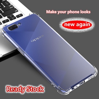 เคสโทรศัพท์มือถือยางนิ่ม ใส กันกระแทก 4 มุม สําหรับ Realme C1 2019 A1603 RMX1811