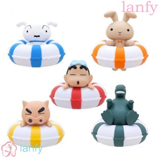 Lanfy ฟิกเกอร์การ์ตูนชินจัง คอสเพลย์ กันฝน สําหรับตกแต่งเค้ก 5 ชิ้น ต่อชุด