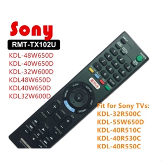 ใหม่ รีโมตคอนโทรล RMT-TX102U KDL-48R510C แบบเปลี่ยน สําหรับ Sony TV KDL-32R500C KDL-40R510C KDL-40R530C KDL-40R550C KDL-48R530C KDL-48R55