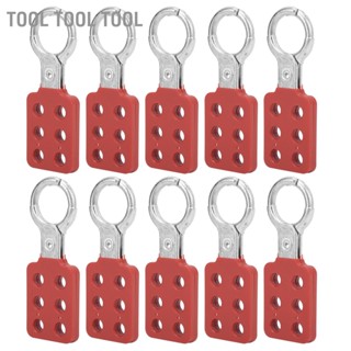 Tool 10 ชิ้น Lockout Hasp 25 มิลลิเมตร/1.0in 6 หลุมอลูมิเนียมสีแดงสำหรับอุตสาหกรรมเคมีไฟฟ้าปิโตรเลียม Coal Mine