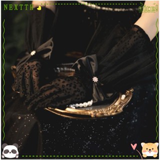 Nextth ถุงมือผ้าซาติน สําหรับเต้นรํา ปาร์ตี้ คอสเพลย์