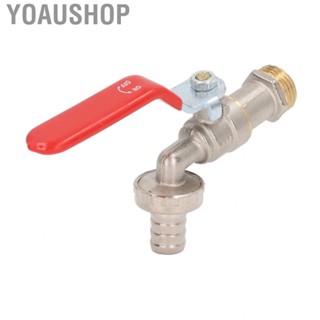 Yoaushop Home Hose Faucet Brass Water 1/2in Outlet 3/4in Inlet With Handle For