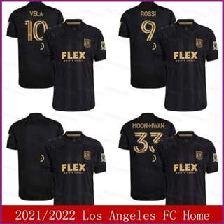 เสื้อกีฬาแขนสั้น ลายทีมชาติฟุตบอล Los Angeles FC NP2 2021-2022 ชุดเหย้า สําหรับผู้ชาย และผู้หญิง PN2