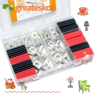 Greateskol หางปลาเชื่อมต่อแบตเตอรี่ ทองแดง พร้อมหางปลา AWG 8 6 4 2 ตาไก่ 100 ชิ้น