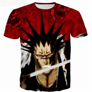 เสื้อยืด พิมพ์ลายอนิเมะ Bleach สไตล์คลาสสิก สตรีท