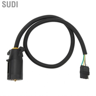 Sudi Trailer Brake Light Control Cord High Electrical Conductivity Connector Cable 7 Way Round To 4 Flat for Motorhomes