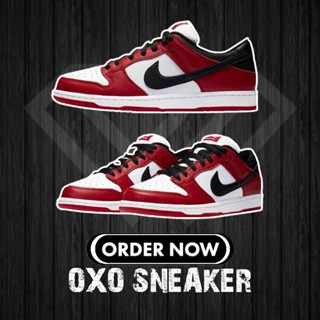 Sb Dunk Low pro Chicago (ของแท้ 100%) Bq6817-600 รองเท้าลําลอง สําหรับผู้หญิง