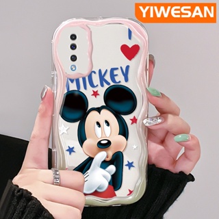 ใหม่ เคสโทรศัพท์มือถือ ซิลิโคนนิ่ม ใส กันกระแทก ลายการ์ตูนมิกกี้เมาส์ สีครีม หลากสี สําหรับ Samsung galaxy A50 A50s A30s A51 M40s A52 A52s 5G