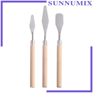 [Sunnimix] จานสีสเตนเลส ผสมสีน้ํามัน อะคริลิค บนผ้าใบ สําหรับผสมสีเค้ก