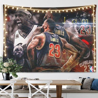 Lebron พรมแขวนผนัง ผ้าพื้นหลัง ตกแต่งห้อง ภาพวาดศิลปะ (พร้อมตะขอ)