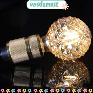 Wisdomest หลอดไฟ E27 220V สไตล์วินเทจย้อนยุค สีเหลืองอบอุ่น G95