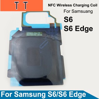  สําหรับ Samsung Galaxy S6 Edge ตัวรับสัญญาณชาร์จ MFC ชาร์จแบบไร้สาย ขดลวดเหนี่ยวนํา NFC โมดูลสายเคเบิลอ่อน