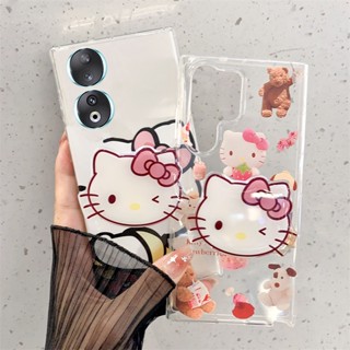 Phone Case Honor 90 Lite 70 50 Lite มาใหม่ เคสโทรศัพท์มือถือแบบนิ่ม ลายการ์ตูน KT น่ารัก พร้อมขาตั้ง สําหรับ