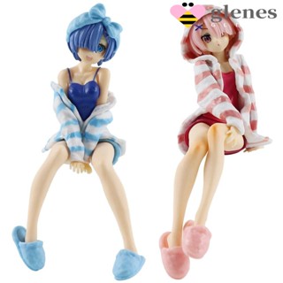 Glenes โมเดลฟิกเกอร์ PVC อนิเมะ Rem Re Figure Rem Ram ของเล่นสะสม สําหรับเด็ก