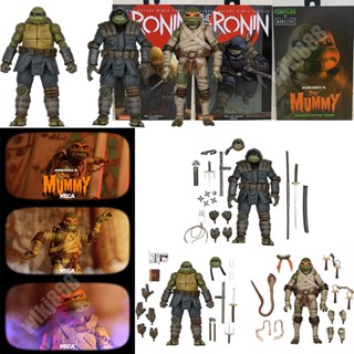 Neca TMNT โมเดลฟิกเกอร์ นินจาเต่า: The Last Ronin Global Monster Mummy Raphael Leonardo สําหรับตกแต่งห้องวัยรุ่น