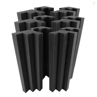 Premium Quality 12 PCS Acoustic Foam Panels for Sound Insulation and Fire Retardant Treatment