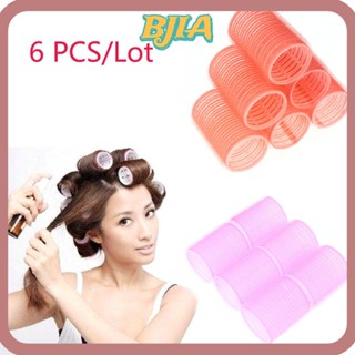 Bja โรลม้วนผม หลายขนาด สุ่มสี สําหรับจัดแต่งทรงผม 6 ชิ้น