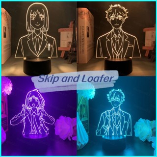 โคมไฟ LED รูปการ์ตูนอนิเมะ Mitsumi Sousuke 3d ชาร์จ USB สําหรับตกแต่งบ้าน