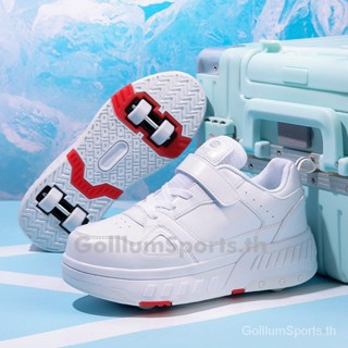 พร้อมส่ง รองเท้าสเก็ต รองเท้าเดินเล่น มีล้อ สําหรับผู้ใหญ่ เด็ก สี่ล้อ LXOO