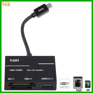 Bфseф เครื่องอ่านการ์ด USB 3 0 SD XQD การ์ดรีดเดอร์ ความเร็วสูง 5Gbps แฟลช SD หน่วยความจํา การ์ดรีดเดอร์ เชื่อมต่อ