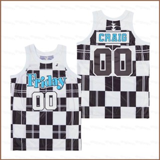 เสื้อกีฬาบาสเก็ตบอล HQ1 No.00 Firday Craig Jersey พลัสไซซ์ สําหรับผู้ชาย และผู้หญิง QH1