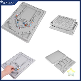 Jeanlan กล่องลูกปัด สีเทา สําหรับทําเครื่องประดับ สร้อยคอ สร้อยข้อมือ ต่างหู DIY