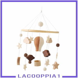 [Lacooppia1] โมบายกระดิ่งลม ผ้าสักหลาด สําหรับแขวนตกแต่งเพดานห้องนอนเด็ก