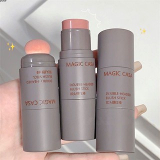 DoubleHeaded ฟองน้ำ Monochrome Blush ครีมยาวนานและธรรมชาติขยายสีแต่งหน้าสุขภาพ amp Beauty สีติดทนนานแบบพกพา Natural Blush คอนซีลเลอร์ puueqg