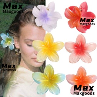 Maxg กิ๊บติดผมพลาสติก รูปดอกไม้ ปลาฉลาม สีสันสดใส สไตล์โบฮีเมียน สําหรับผู้หญิง