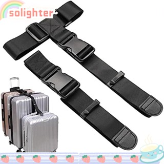 Solighter สายรัดกระเป๋าเดินทาง ปรับได้ ป้องกันการสูญหาย อุปกรณ์เสริม สําหรับเดินทาง