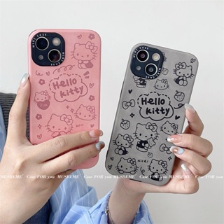 เคสโทรศัพท์มือถือ กันตก ป้องกัน ลายเส้น สไตล์เกาหลี ญี่ปุ่น สําหรับ Apple Iphone 14promax 13 14pro 13pro 14