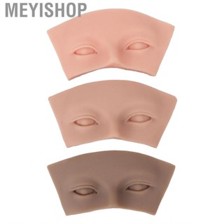 Meyishop Makeup Practice Face Board Eye Silicone 3pcs For Eyelash