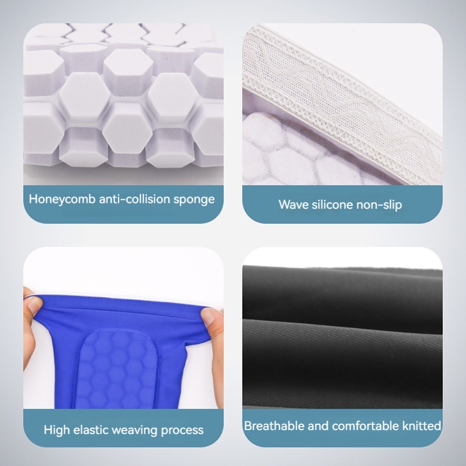 Dayselect 1 ชิ้น ฟุตบอล ชินการ์ด แผ่นรังผึ้ง วิ่ง ขาน่อง ป้องกันเกียร์ โล่แขน กีฬากลางแจ้ง ขารองรับ การ์ด - รูปที่ 6