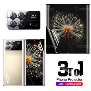 สําหรับ Xiaomi Mix Fold 3 5G ​ฟิล์มไฮโดรเจลกันรอยหน้าจอ หน้า หลัง สําหรับ Xiaomi Mix Fold 2 5G Mi MixFold 2 Fold3 MixFold3 MixFold2