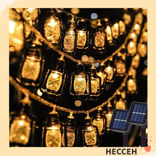 Hecceh สายไฟหิ่งห้อย LED 8 โหมด พลังงานแสงอาทิตย์ กันน้ํา ใช้ได้นาน 30 หลอด สําหรับตกแต่งคริสต์มาส กลางแจ้ง 1 ชิ้น