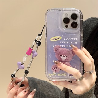 [พร้อมส่ง] เคสโทรศัพท์มือถือ ลายกระดาษเลเซอร์ พร้อมสายคล้องมือ สําหรับ Apple iPhone 15 14 13 12 11 PROMAX XS XR XSMAX SE2020 6 7 8PLUS MINI