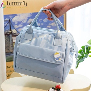 Buttterfly กระเป๋าใส่กล่องอาหารกลางวัน มีฉนวนกันความร้อน ใช้ซ้ําได้ สําหรับเด็ก