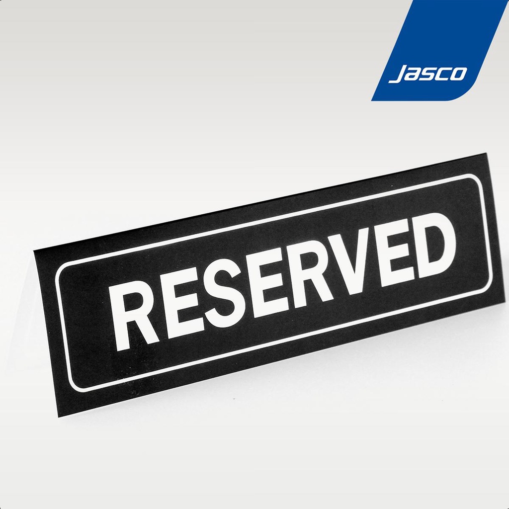 Jasco ป้ายจองโต๊ะ พับได้ Reserved sign #PS-80050
