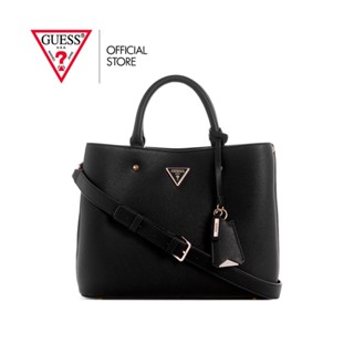 GUESS กระเป๋าสะพายผู้หญิง รุ่น BG877806 MERIDIAN GIRLFRIEND SATCHEL สีดำ