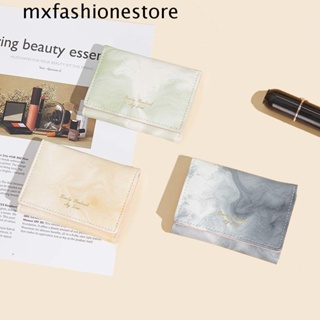 Mxfashione กระเป๋าสตางค์ หนัง PU ลายหินอ่อน เรียบง่าย แบบพกพา ใส่นามบัตรได้ สําหรับผู้หญิง