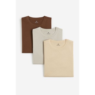 H&amp;M  Man 3-pack Regular Fit Round-neck T-shirts 0945531_6