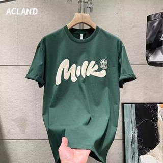 Acland เสื้อยืดผู้ชาย ผู้ชายเสื้อเชิ้ต เสื้อยืด ผ้านุ่ม ใส่สบาย ไม่หด ไม่ต้องรีด MTX2390KGS 37Z230912